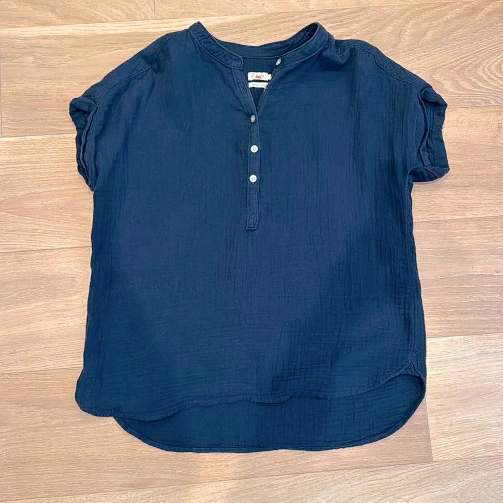 Faherty Organic Cotton Short Sleeved Top